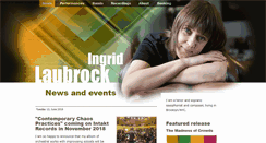 Desktop Screenshot of ingridlaubrock.com