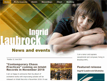 Tablet Screenshot of ingridlaubrock.com